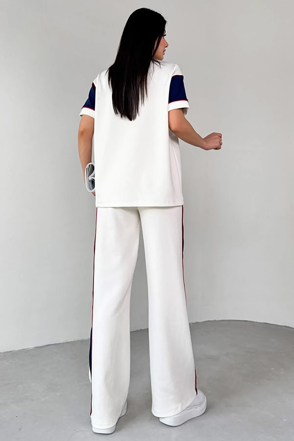 Lacivert Beyaz Renkli Modal Takım 