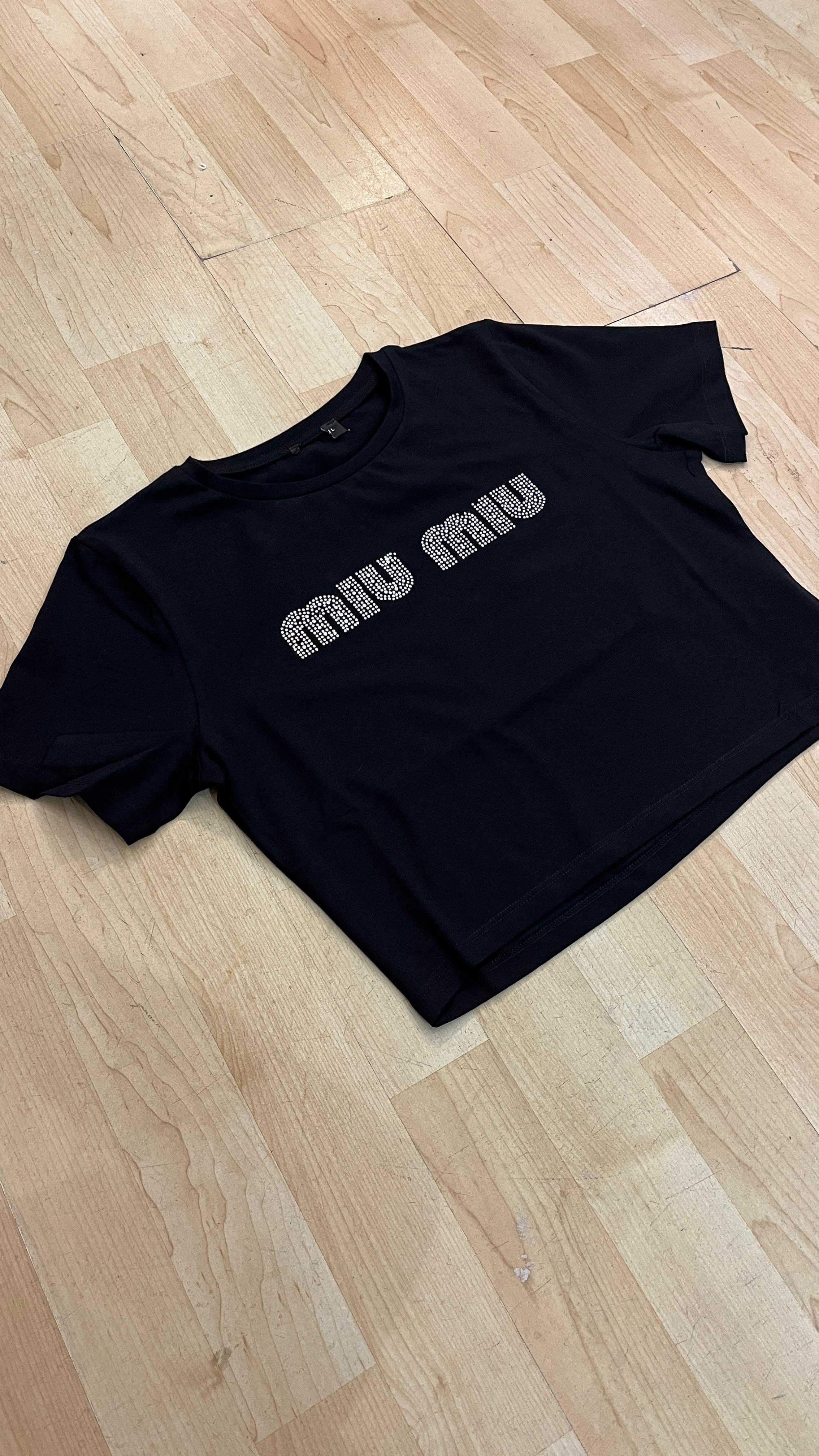 Siyah Crop Tshirt