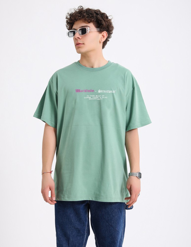 Deception Chaos Baskılı Mint T-Shirt