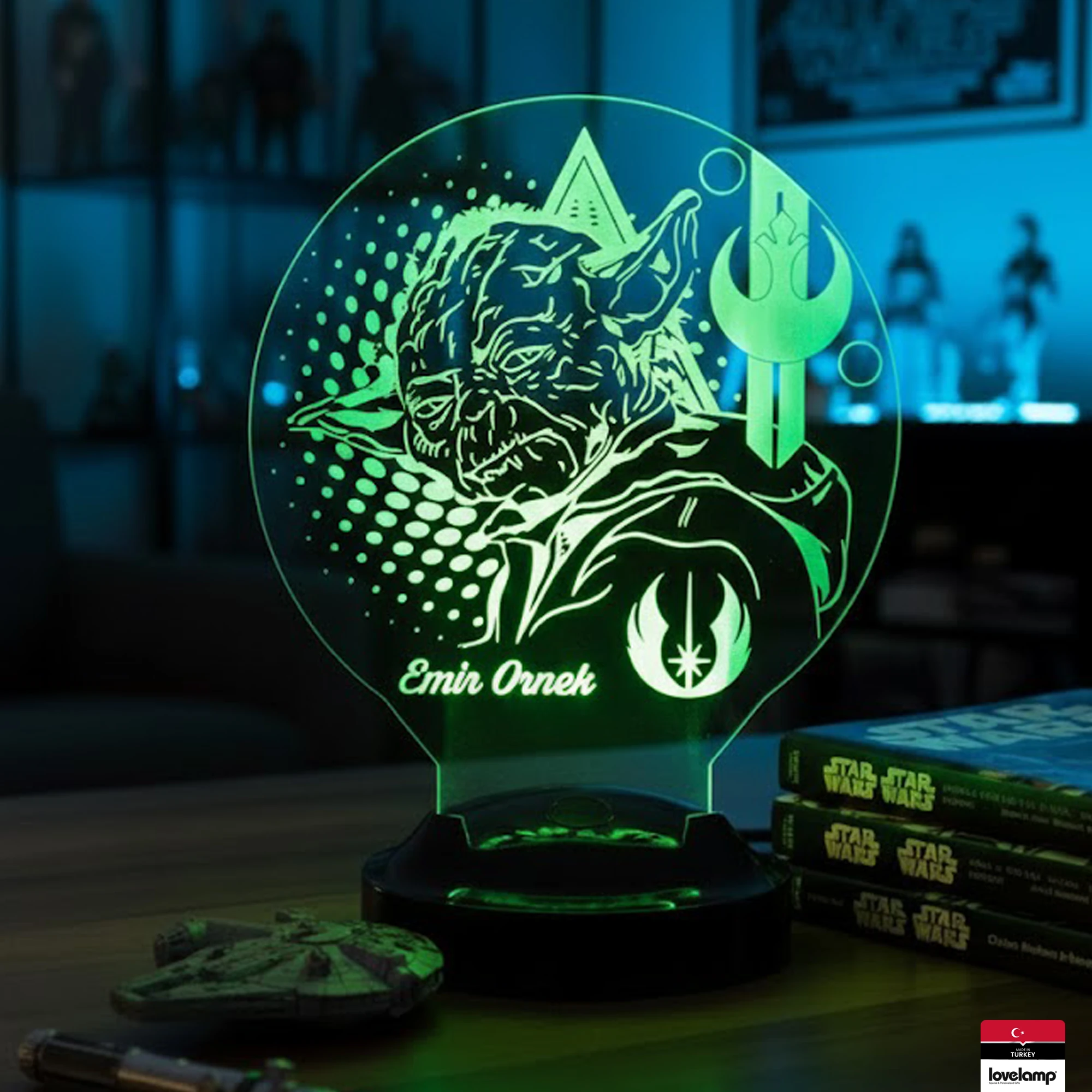 Baby Yoda Temalı 3D LED Lamba | Star Wars Hayranlarına Hediye - LoveLamp