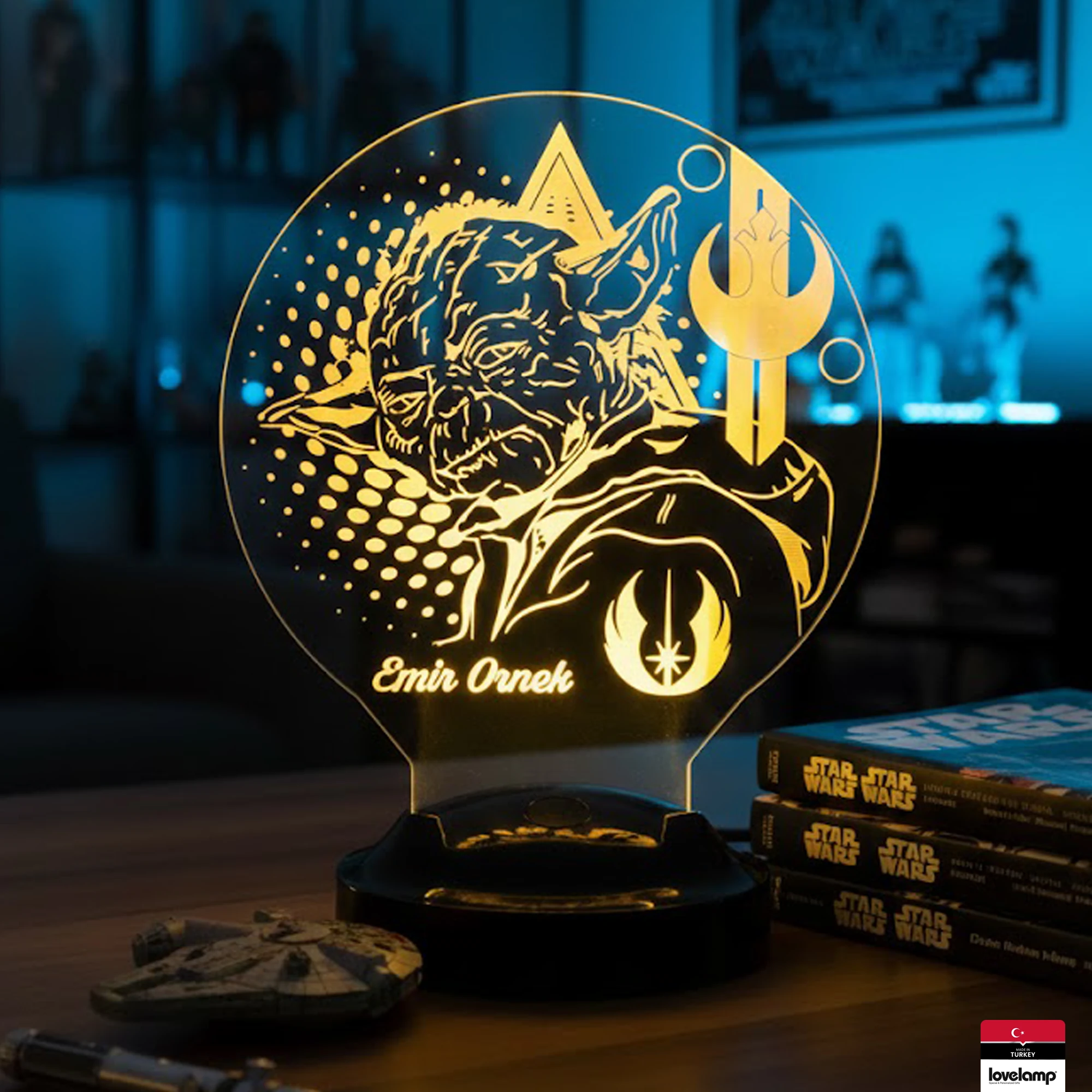 Baby Yoda Temalı 3D LED Lamba | Star Wars Hayranlarına Hediye - LoveLamp