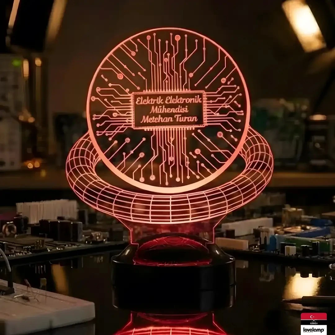 Elektrik Elektronik Mühendisi 3D LED Lamba | Mesleki Özel Hediye - LoveLamp