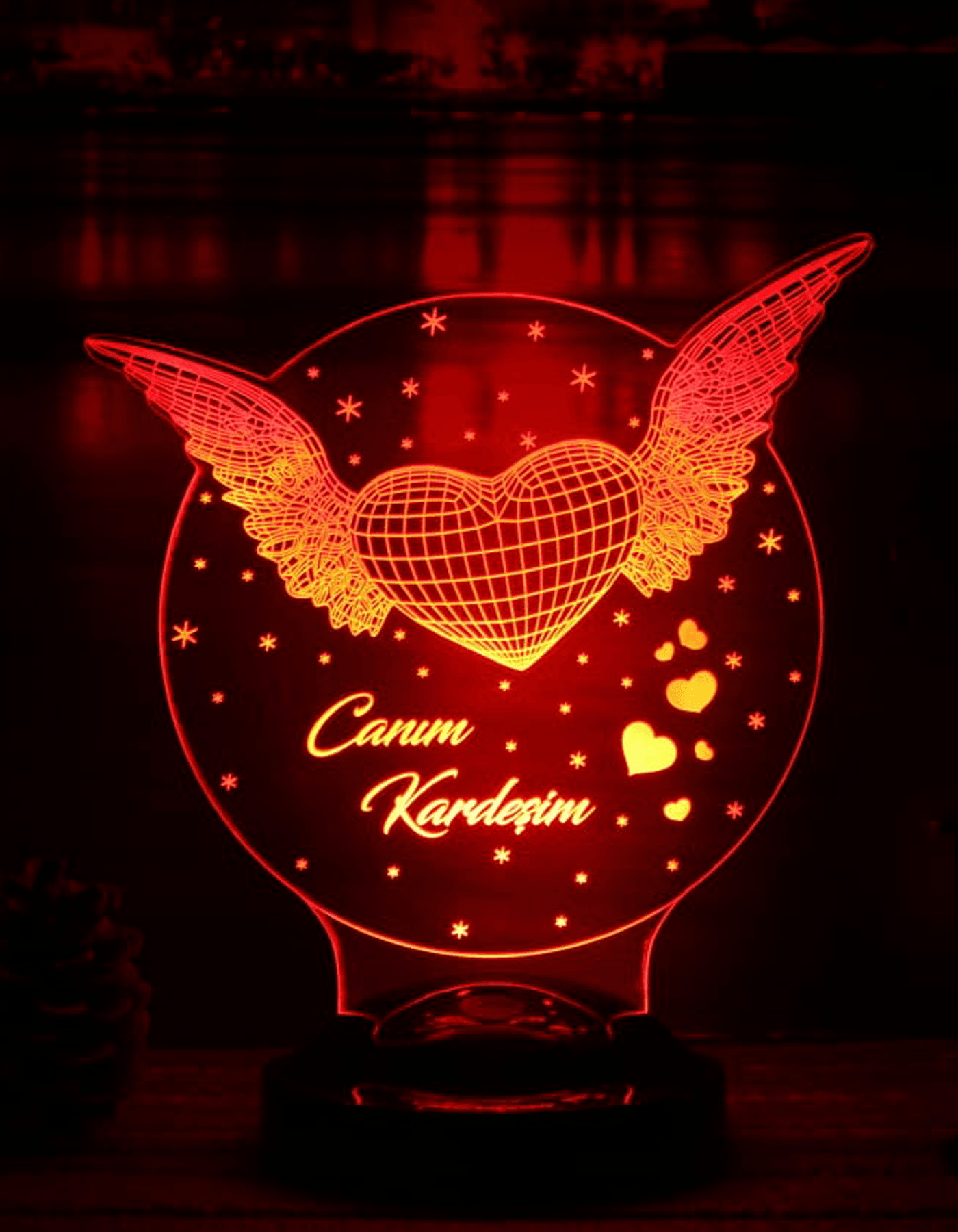 3D-LED-Lampe „Mein Engel Mama“ | Persönliches Geschenk für Mütter – LoveLamp