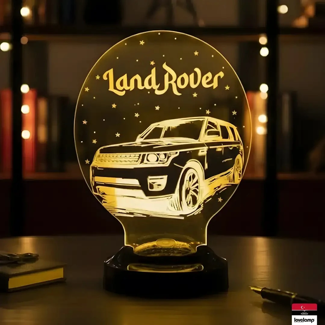 Land Rover Temalı 3D LED Lamba | Arazi Aracı Tutkunlarına Özel Hediye - LoveLamp