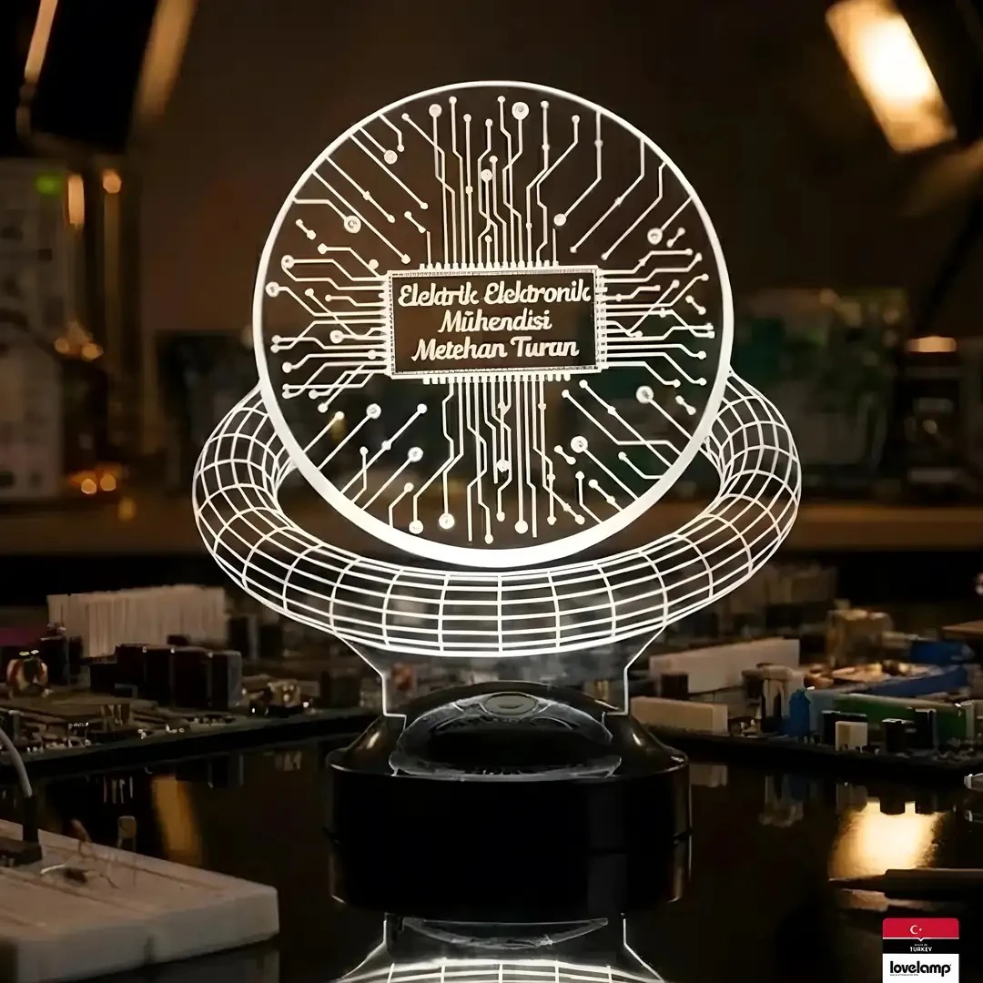 Elektrik Elektronik Mühendisi 3D LED Lamba | Mesleki Özel Hediye - LoveLamp