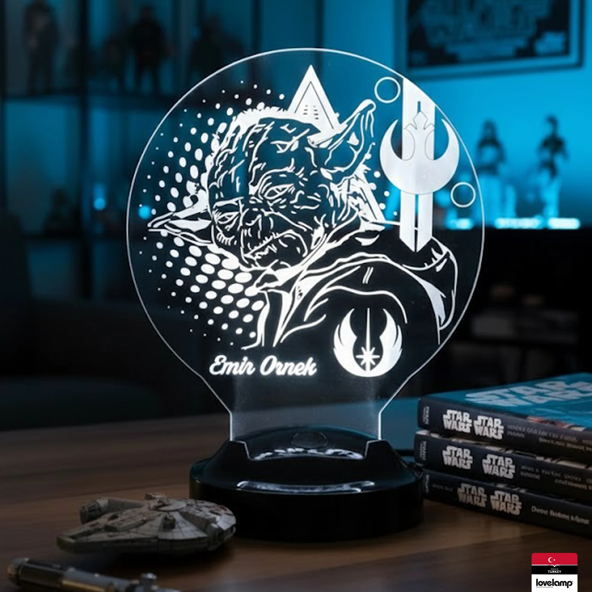 Baby Yoda Temalı 3D LED Lamba | Star Wars Hayranlarına Hediye - LoveLamp