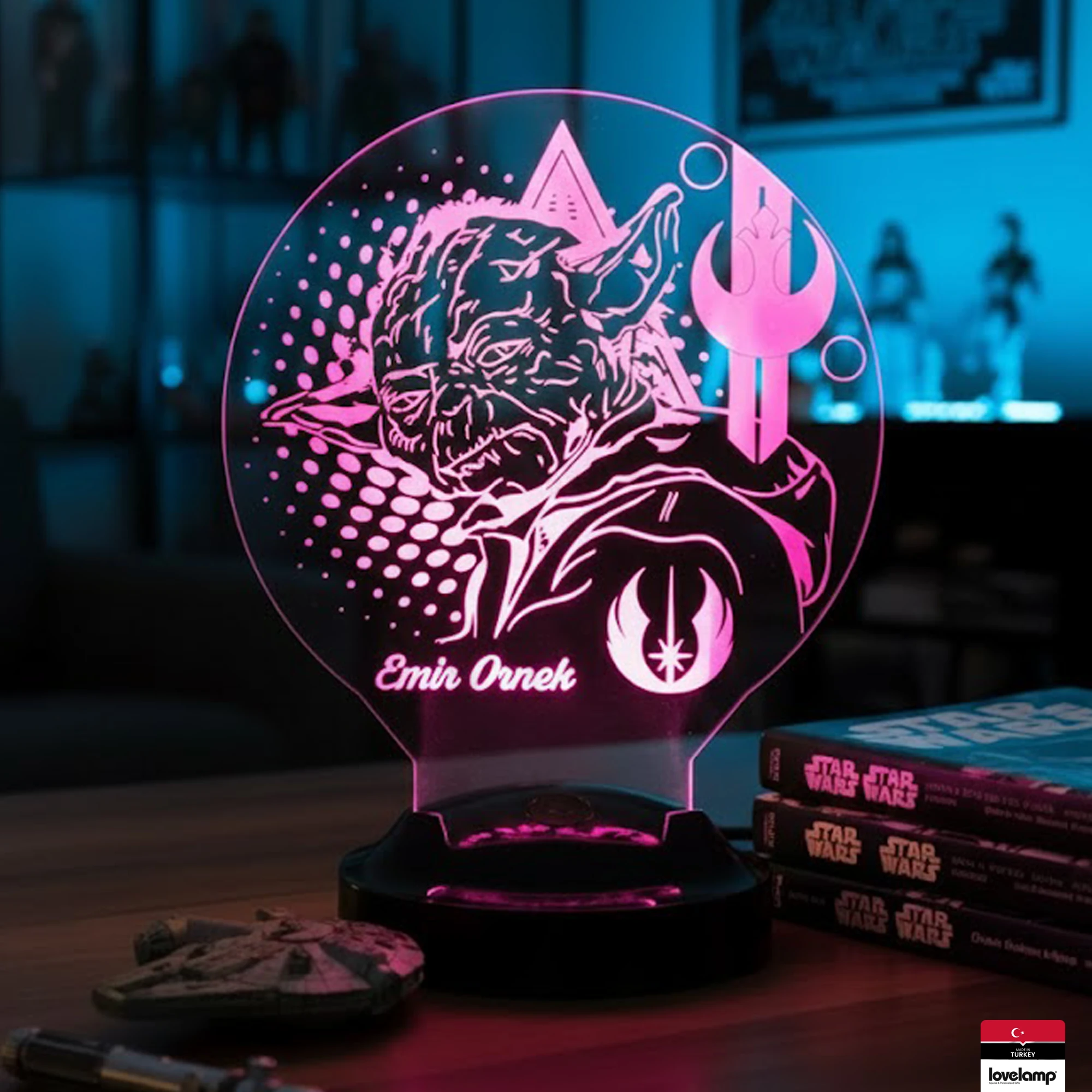 Baby Yoda Temalı 3D LED Lamba | Star Wars Hayranlarına Hediye - LoveLamp
