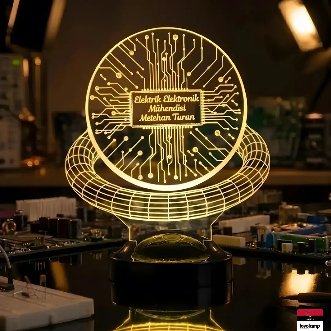 Elektrik Elektronik Mühendisi 3D LED Lamba | Mesleki Özel Hediye - LoveLamp