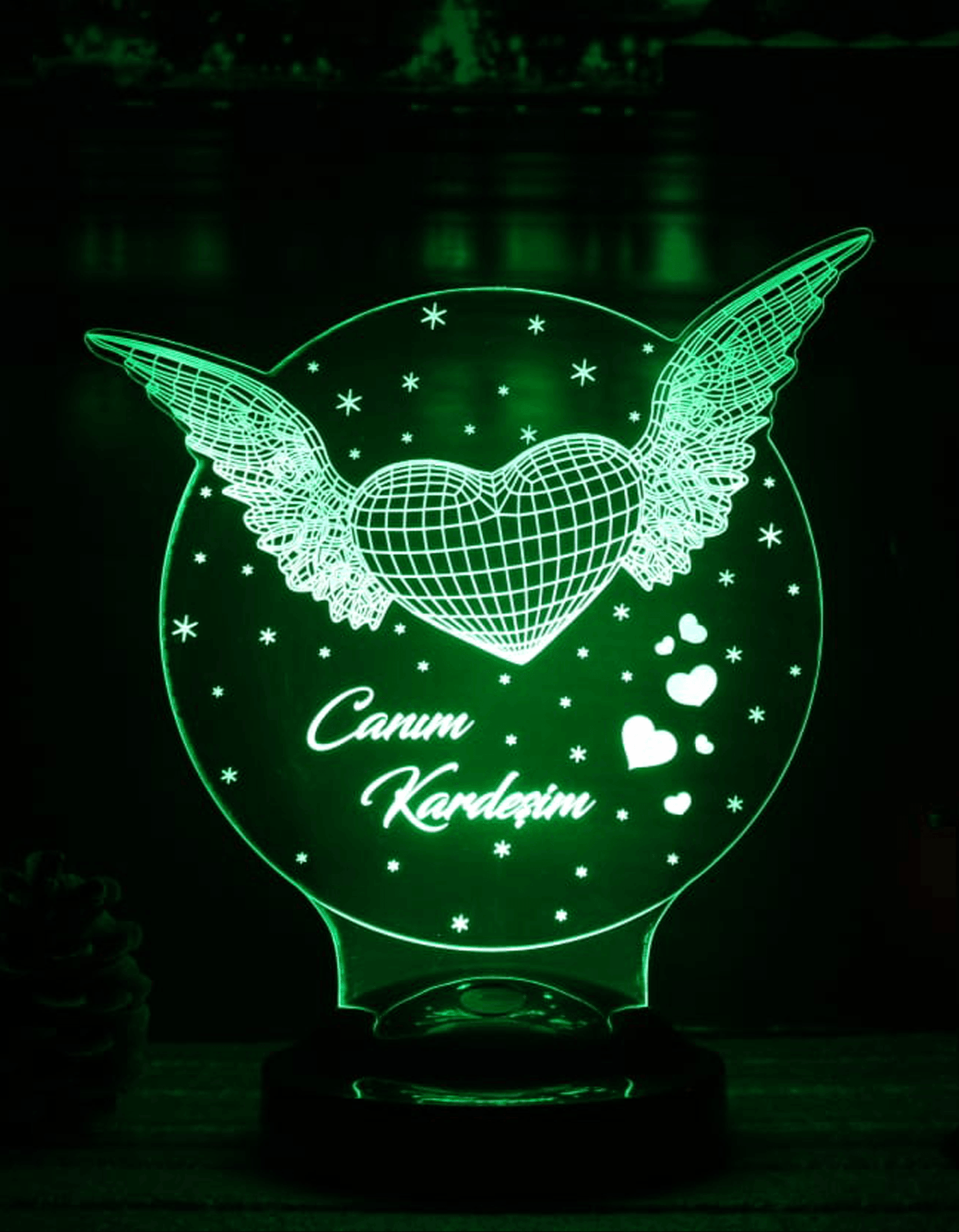 3D-LED-Lampe „Mein Engel Mama“ | Persönliches Geschenk für Mütter – LoveLamp