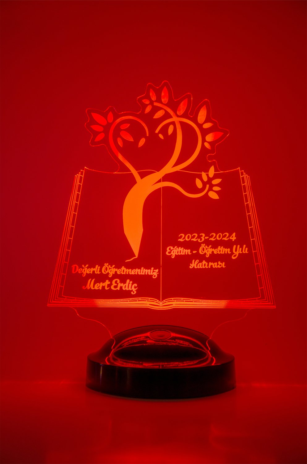 3D-LED-Lampe „Meine liebe Lehrkraft“ | Personalisierbares Geschenk – LoveLamp