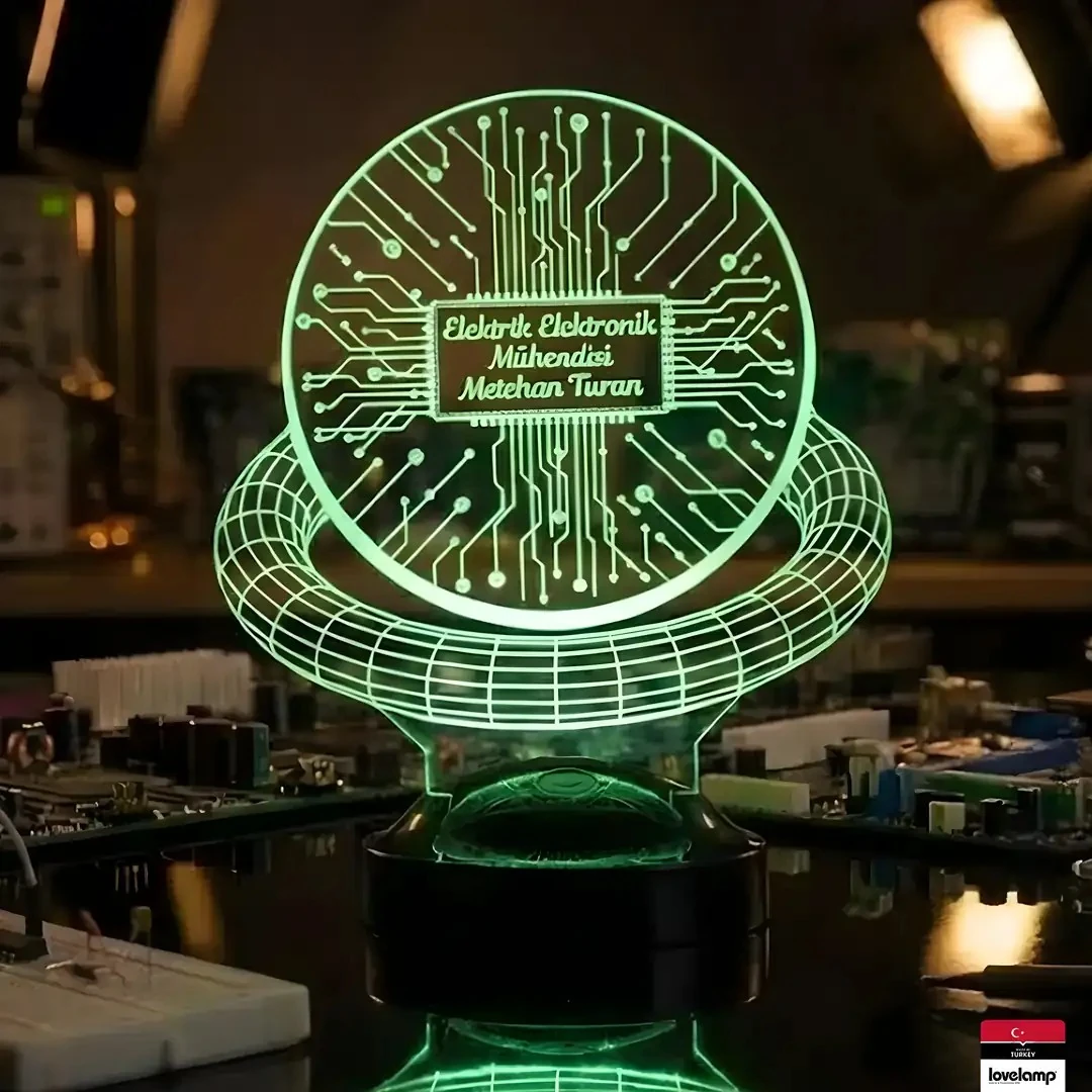Elektrik Elektronik Mühendisi 3D LED Lamba | Mesleki Özel Hediye - LoveLamp