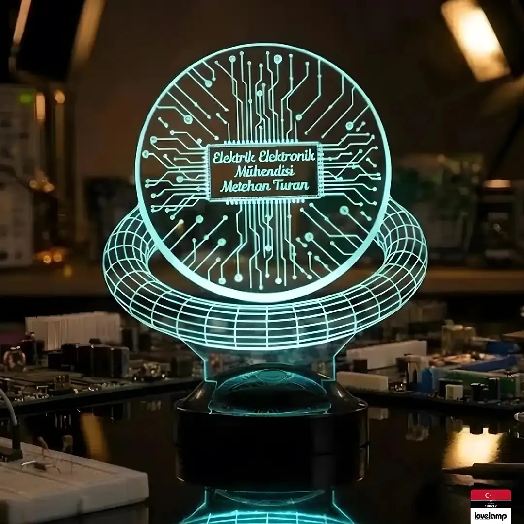 Elektrik Elektronik Mühendisi 3D LED Lamba | Mesleki Özel Hediye - LoveLamp