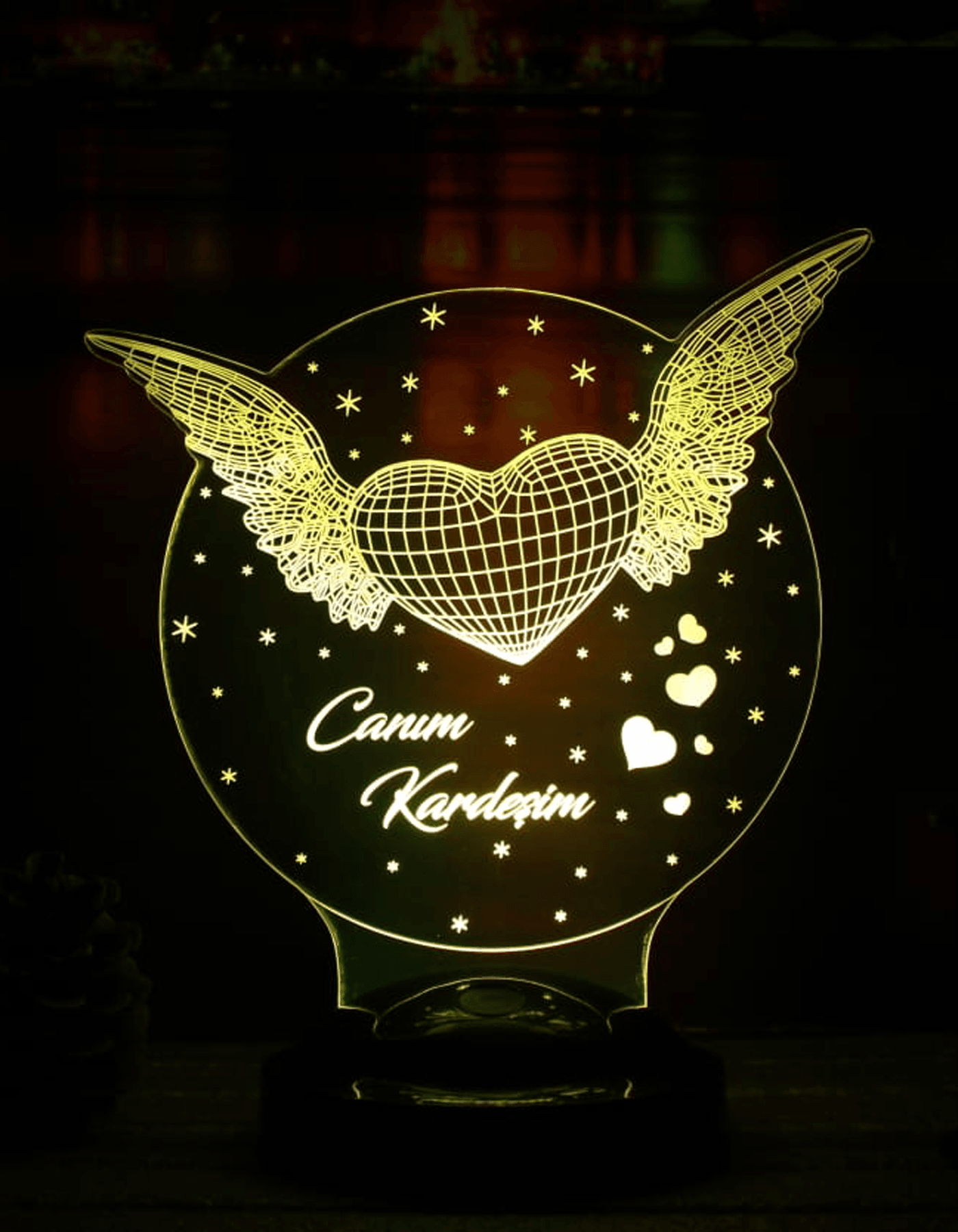 3D-LED-Lampe „Mein Engel Mama“ | Persönliches Geschenk für Mütter – LoveLamp
