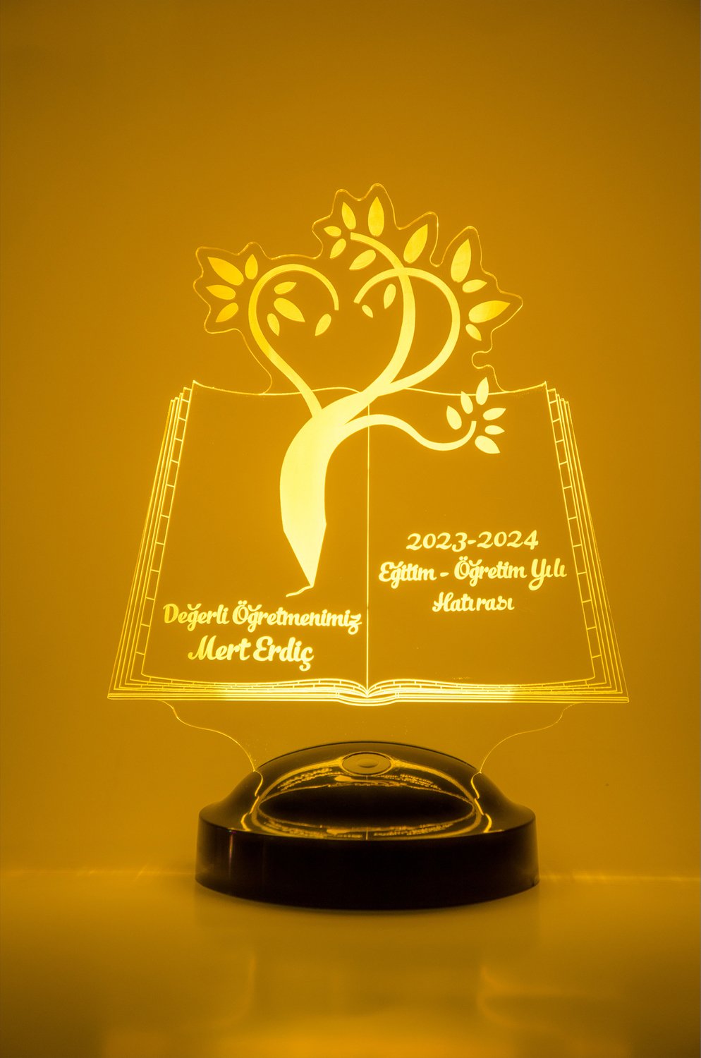 3D-LED-Lampe „Meine liebe Lehrkraft“ | Personalisierbares Geschenk – LoveLamp
