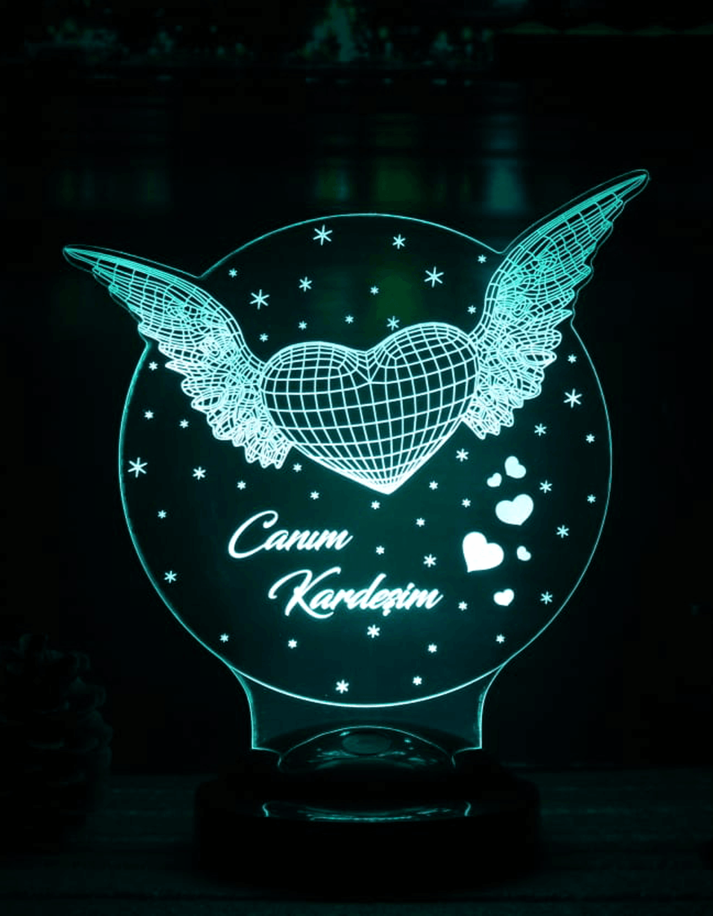 3D-LED-Lampe „Mein Engel Mama“ | Persönliches Geschenk für Mütter – LoveLamp