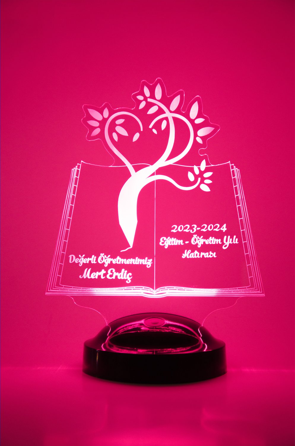 3D-LED-Lampe „Meine liebe Lehrkraft“ | Personalisierbares Geschenk – LoveLamp