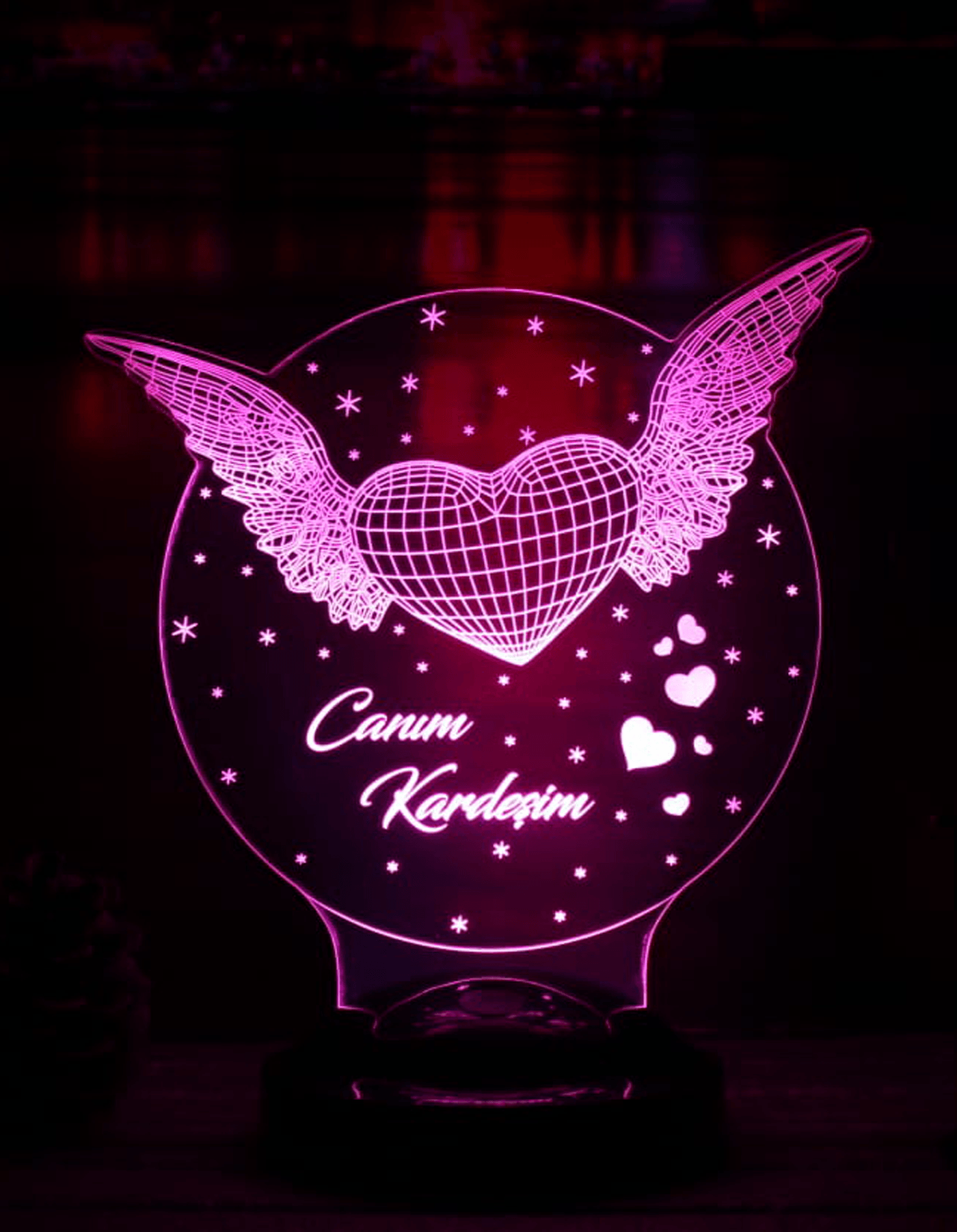 3D-LED-Lampe „Mein Engel Mama“ | Persönliches Geschenk für Mütter – LoveLamp