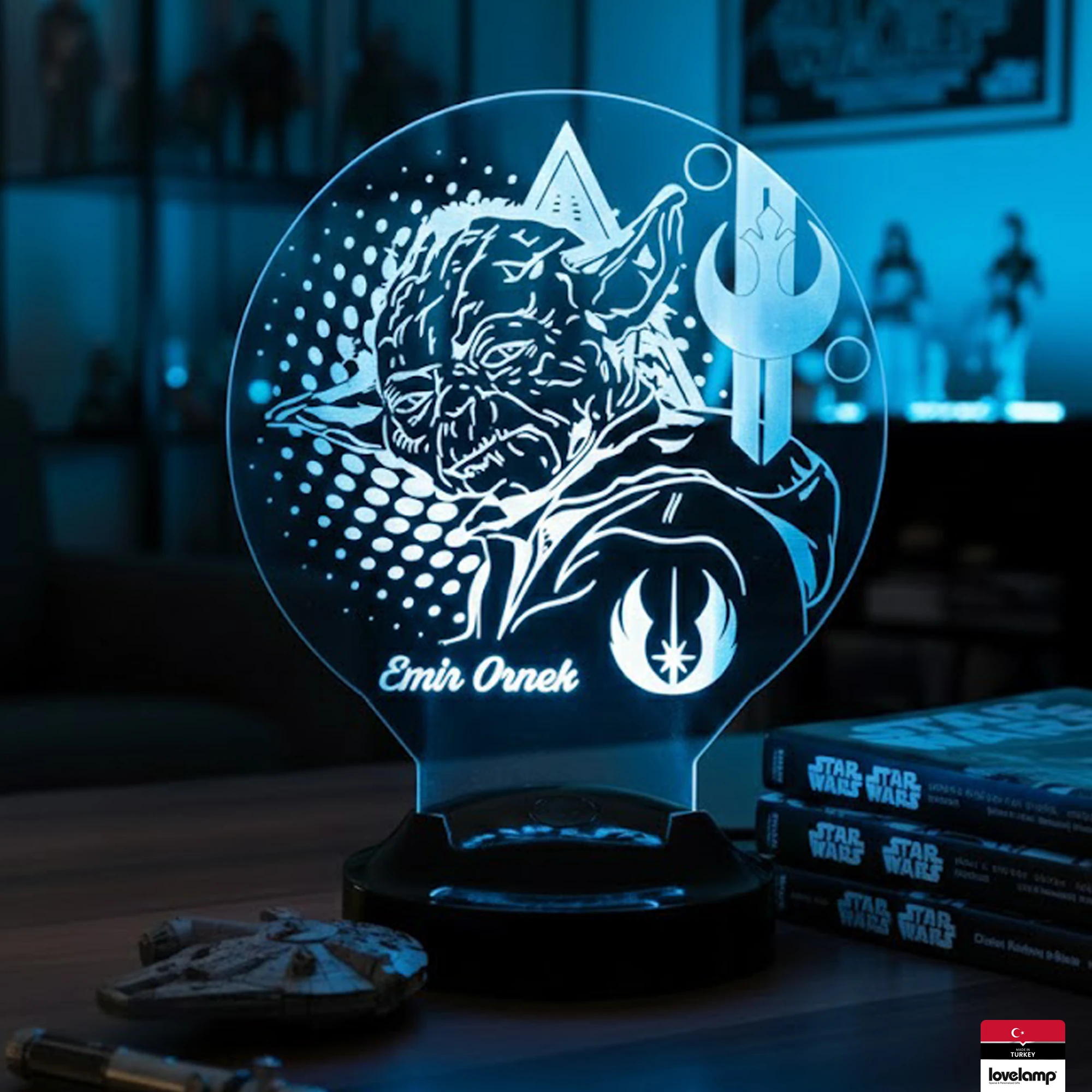 Baby Yoda Temalı 3D LED Lamba | Star Wars Hayranlarına Hediye - LoveLamp
