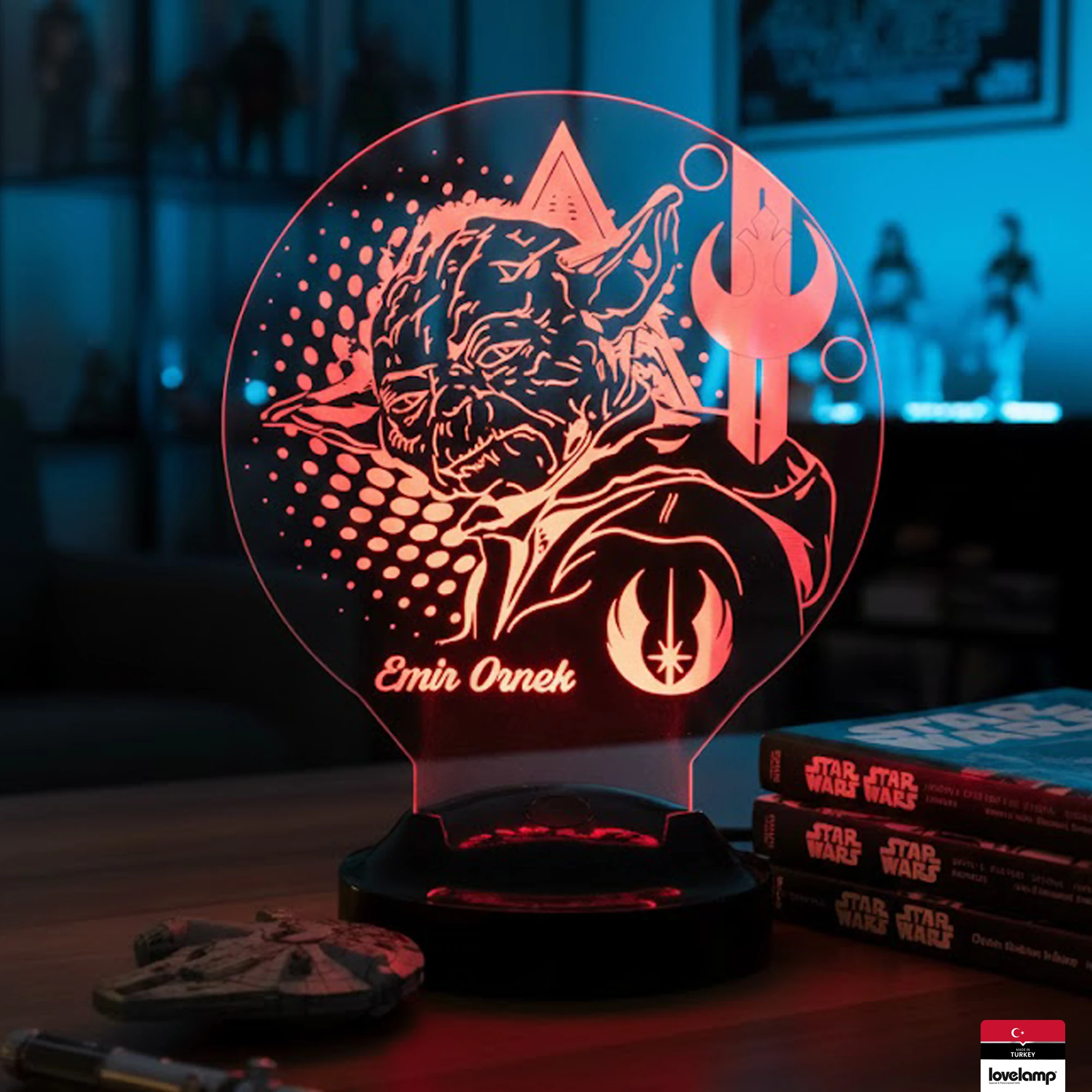 Baby Yoda Temalı 3D LED Lamba | Star Wars Hayranlarına Hediye - LoveLamp