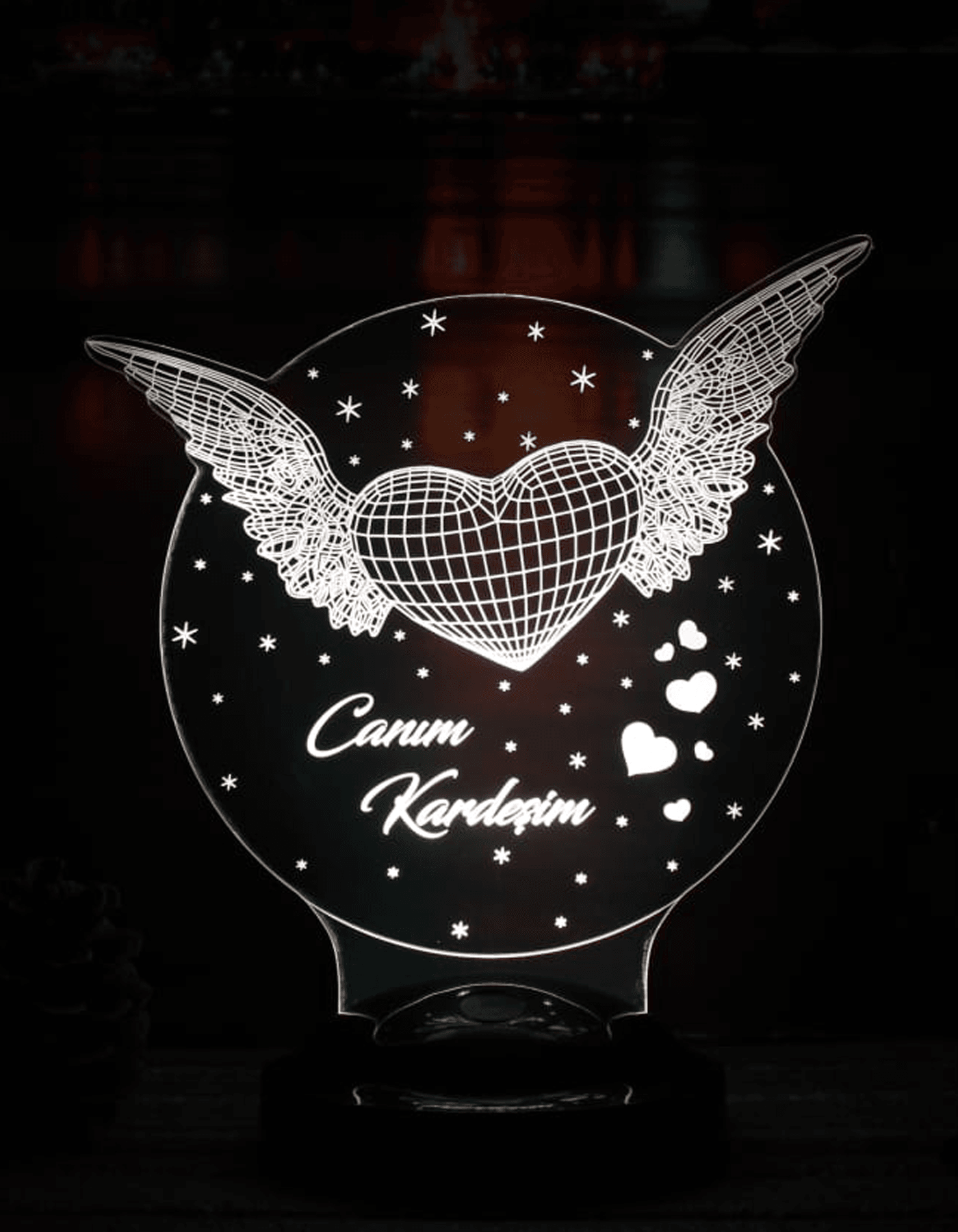3D-LED-Lampe „Mein Engel Mama“ | Persönliches Geschenk für Mütter – LoveLamp
