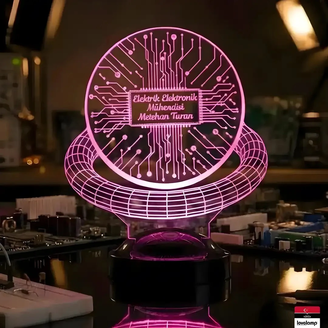 Elektrik Elektronik Mühendisi 3D LED Lamba | Mesleki Özel Hediye - LoveLamp