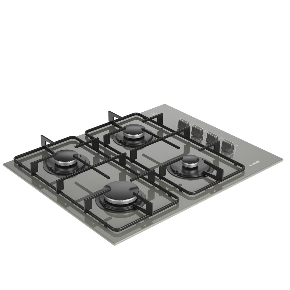 OCD D 651-2 EKG Gazlı Cam Tablalı Ocak