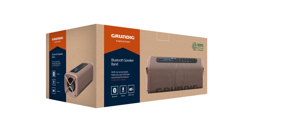Grundig Band BT Hoparlör Kahve Grundig Hoparlör