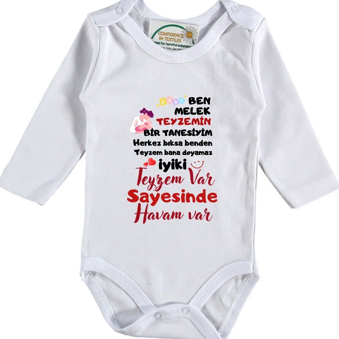 Kişiye özel bebek zıbın ben teyzemin bir tanesiyim