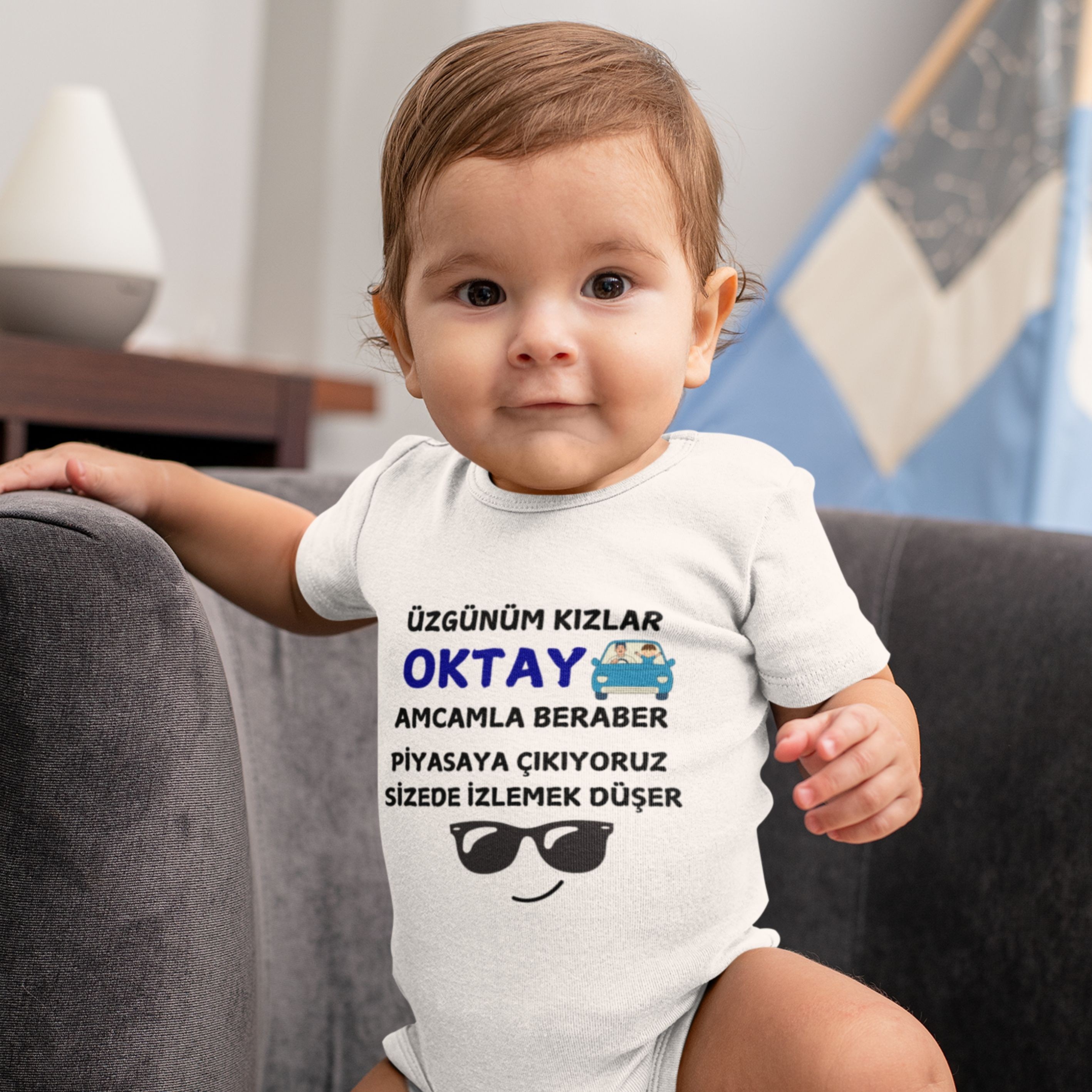 Üzgünüm kızlar Yazılı Kişiye Özel Bebek Zıbın