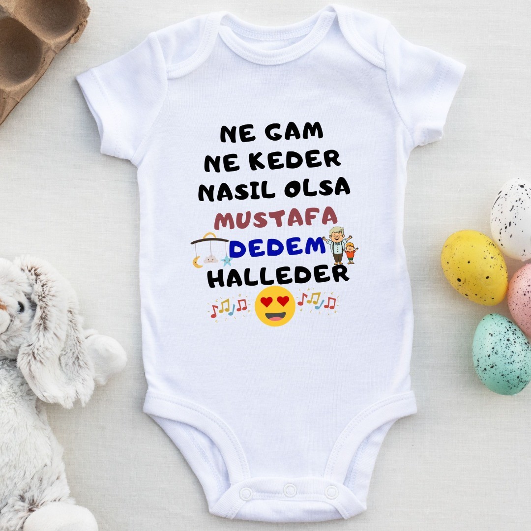 Kişiye özel bebek zıbını Dedem Halleder