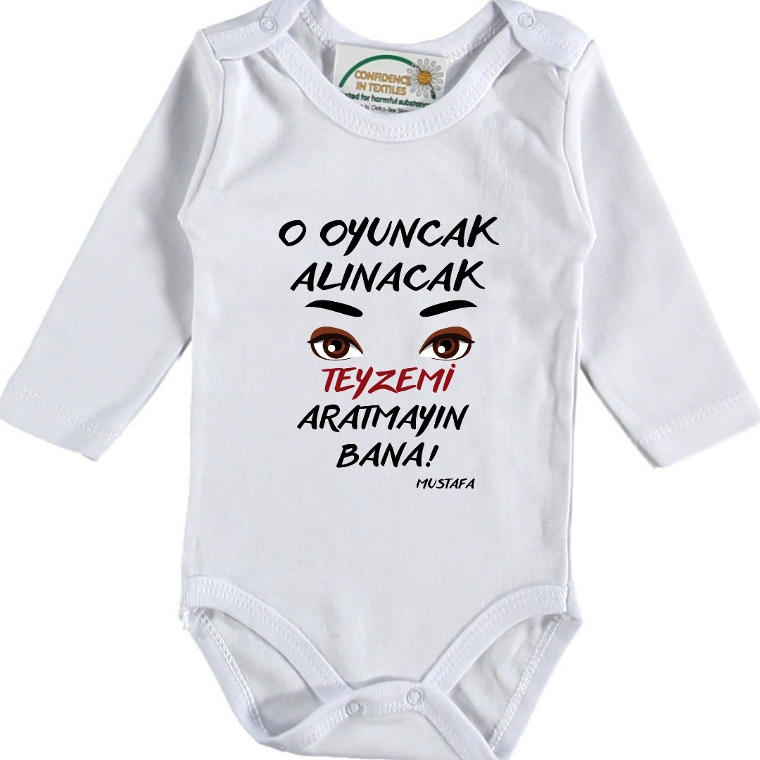Bu Oyuncak Alınacak Teyzemi Aratmayın bana Yazılı Bebek Zıbın