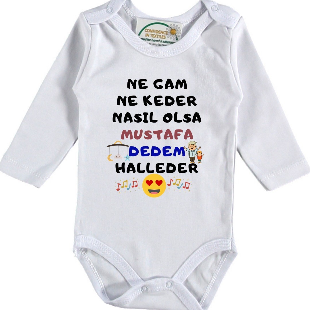 Kişiye özel bebek zıbını Dedem Halleder