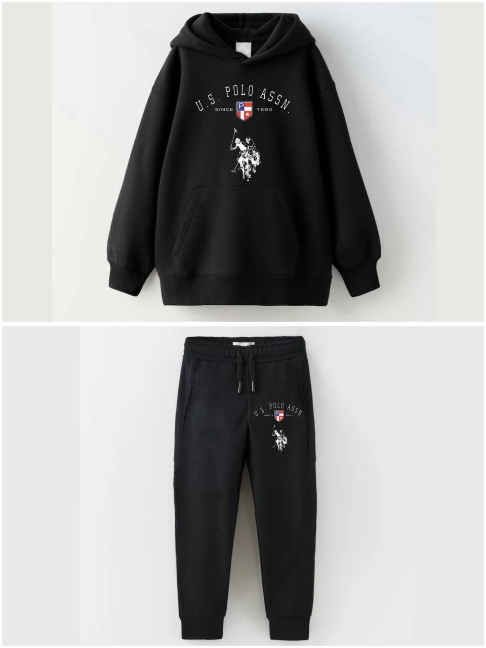 3iplik Kapişonlu Takım siyah