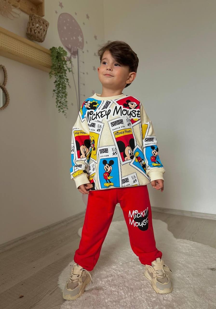 Mickey Mouse Baskılı Takım