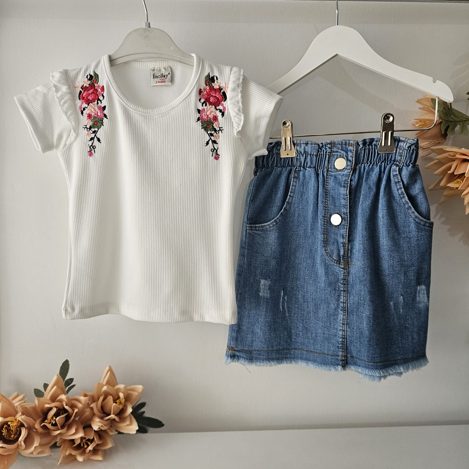 Denim Etekli Takım