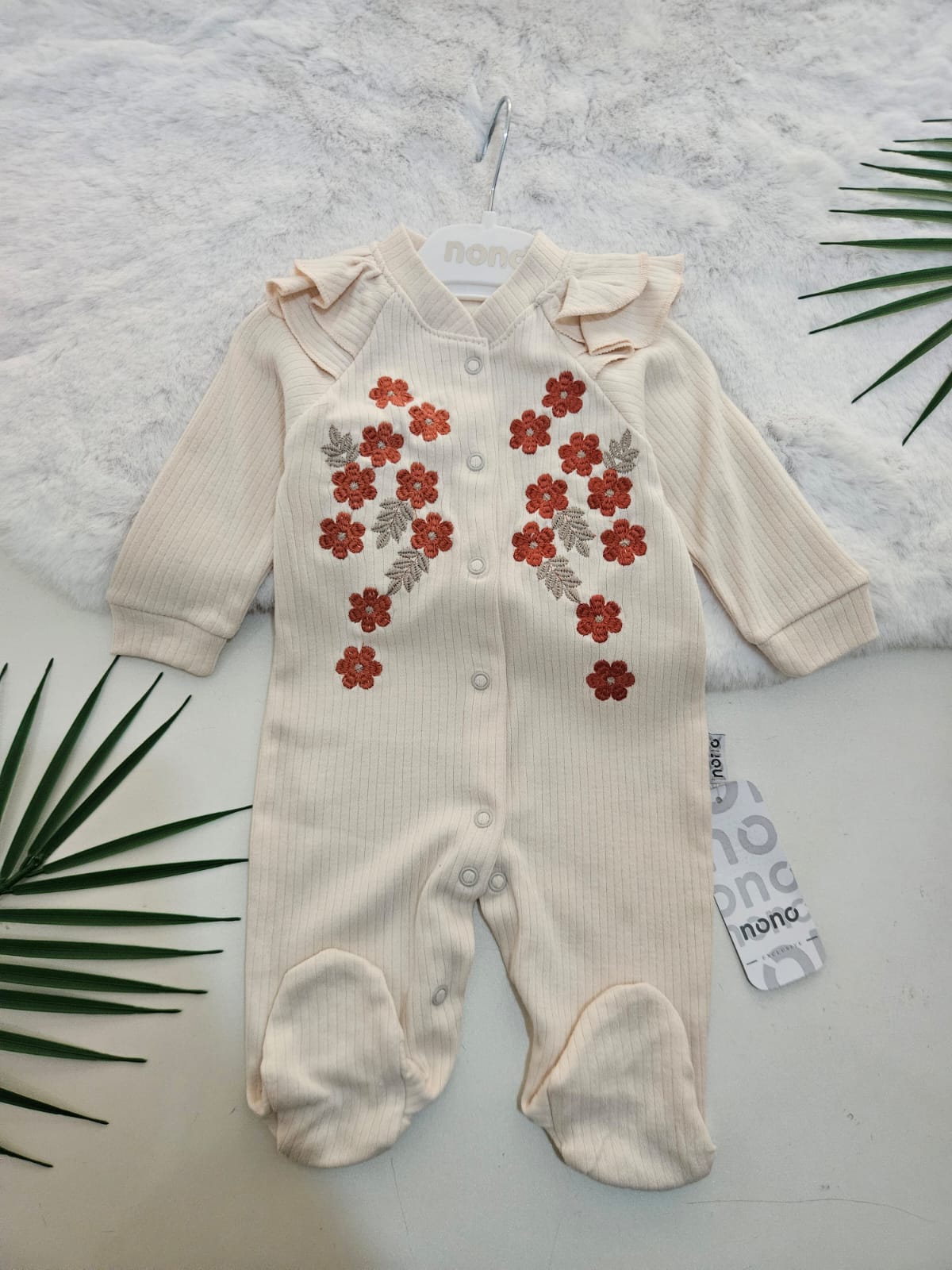 Çiçek Nakışlı Tulum