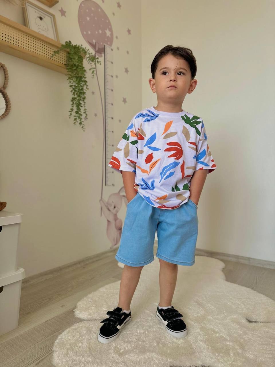 Denim Şort Takım