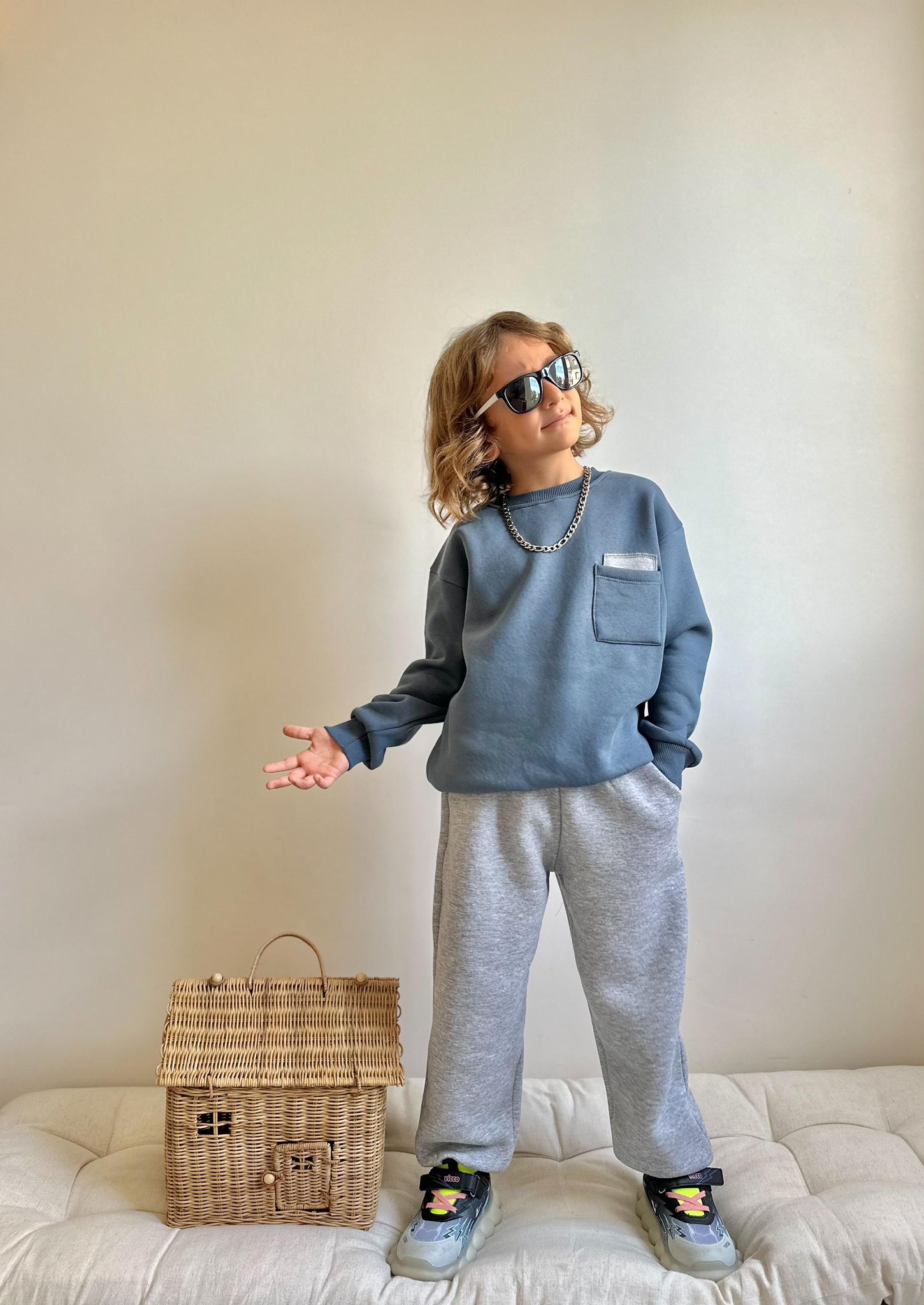 Şardonlu Cep Detaylı Takım