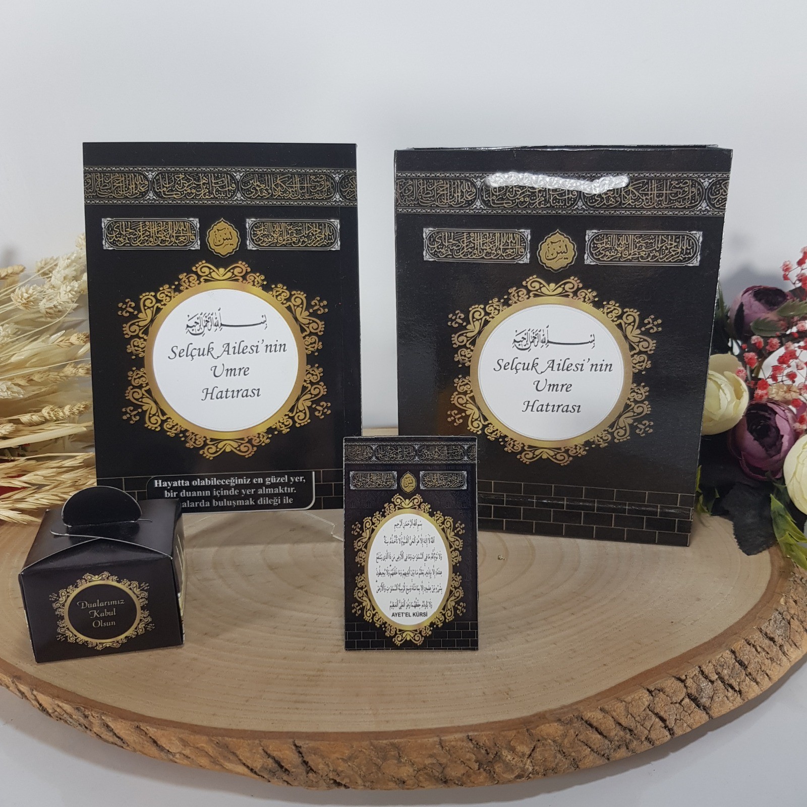 Kabe Model Yasin + Çanta + Ayetel Kursi Magnet + Lokumluk