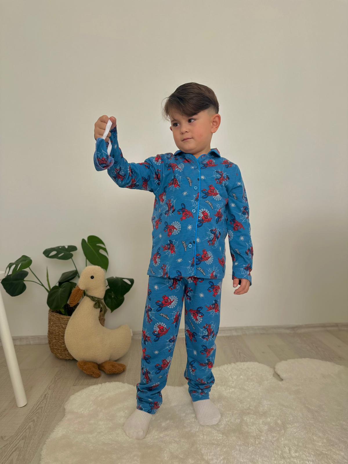 Baskılı Pijama Takım Göz Bandanalı