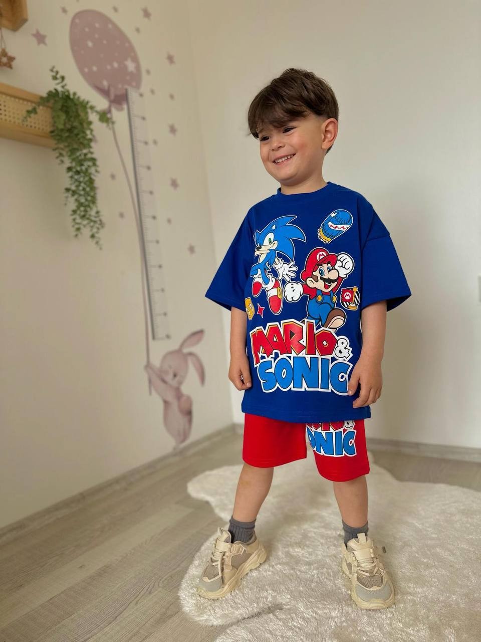 Mario Sonic Baskılı Takım 