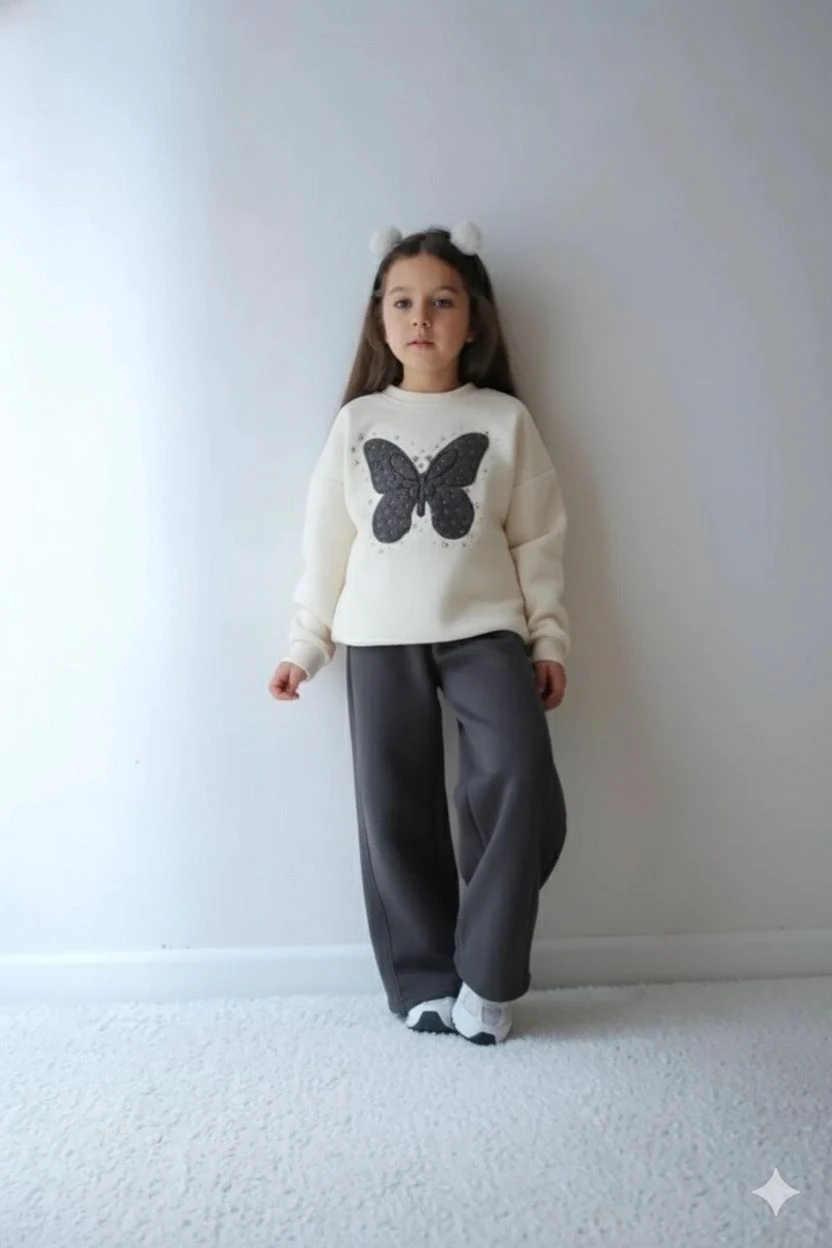 Şardonlu Kelebek Detaylı Takım 