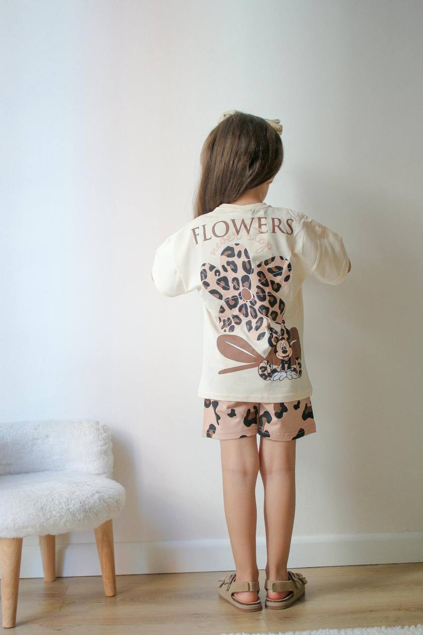 Leopar Sırt Baskılı Takım