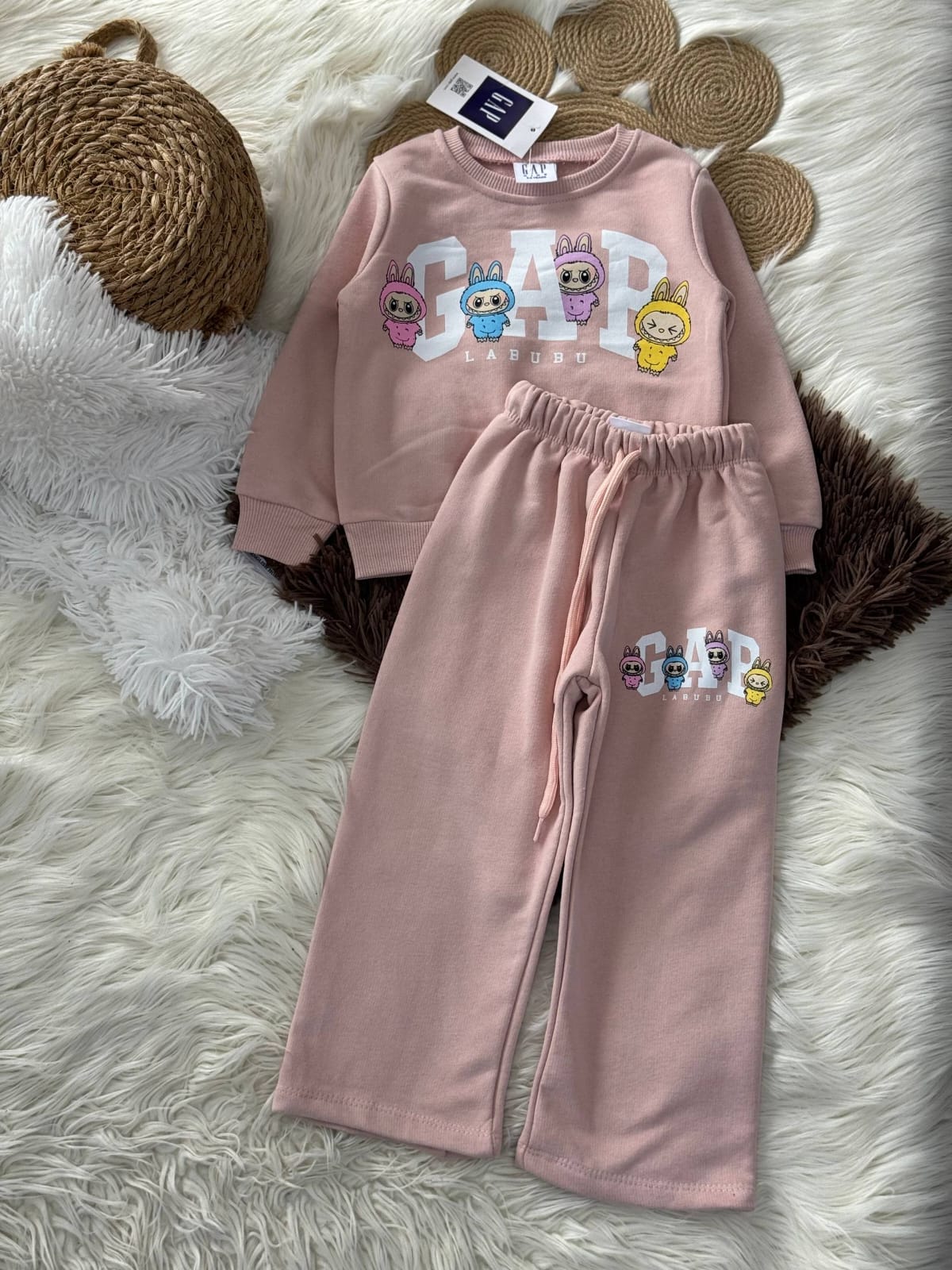 3iplik Baskılı Detaylı Takım