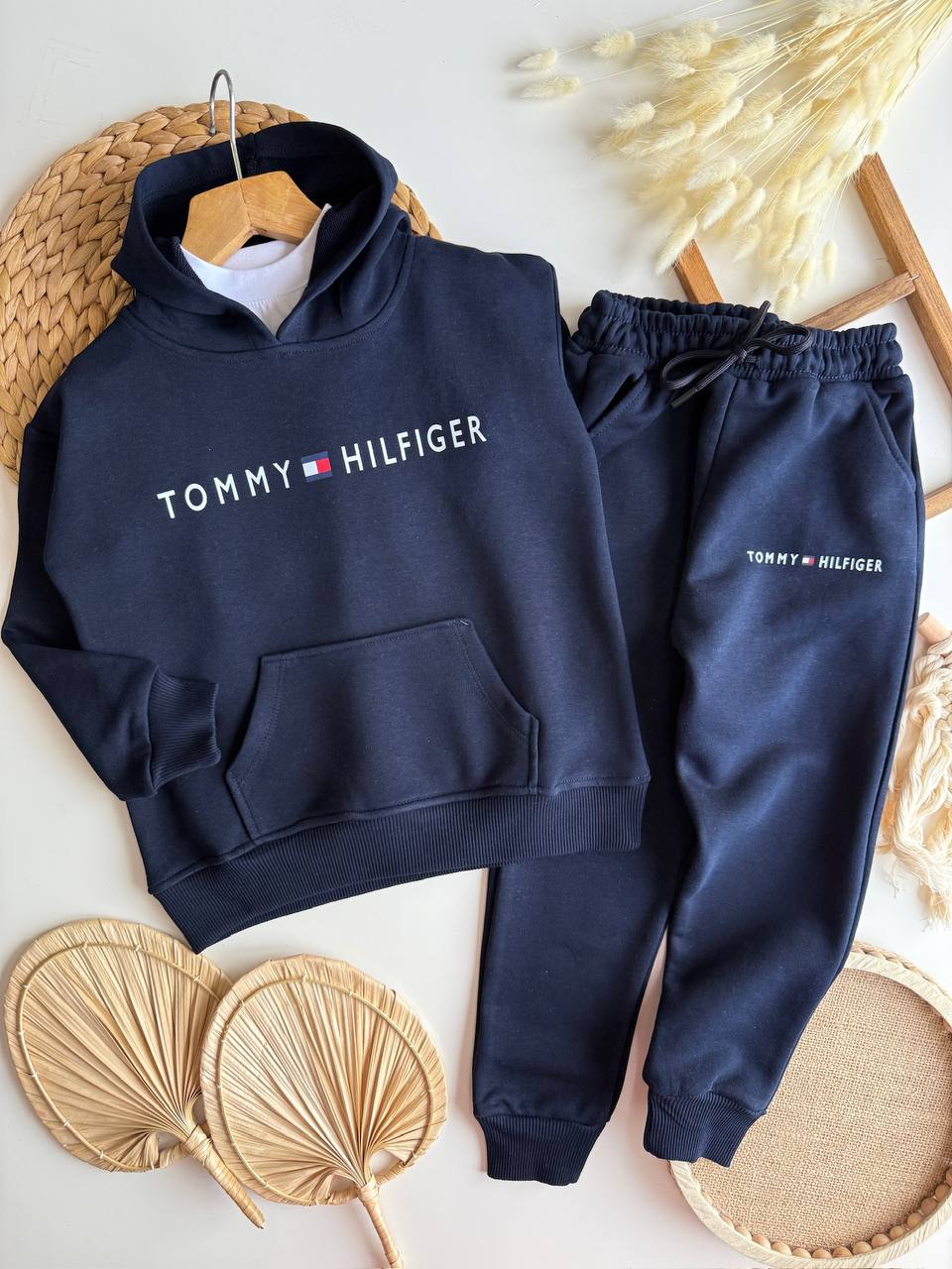 3iplik Kapişonlu Takım lacivert