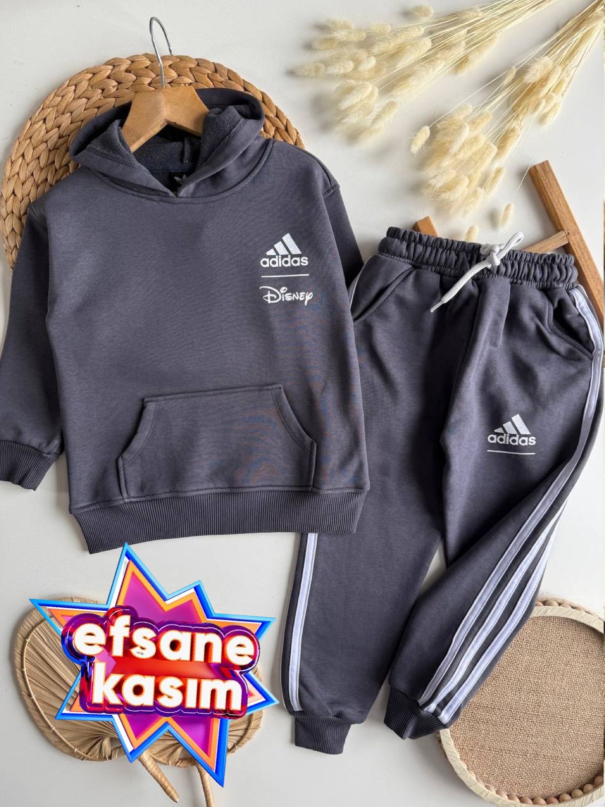 3iplik Kapişonlu Takım