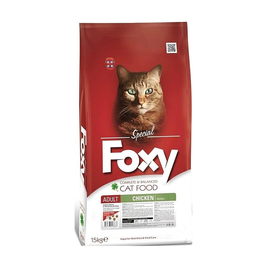 Foxy Tam Ve Dengeli Tavuklu Yetişkin Kedi Maması 15 Kg