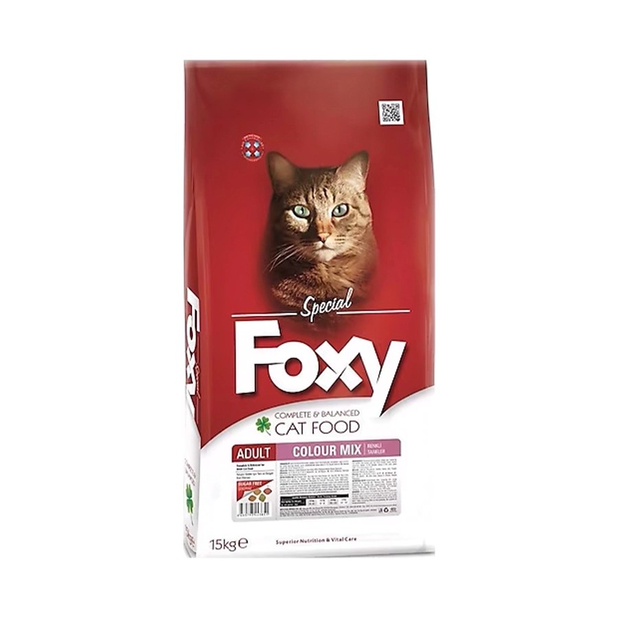 Foxy Gourmet Renkli Yetişkin Kedi Maması 15 Kg