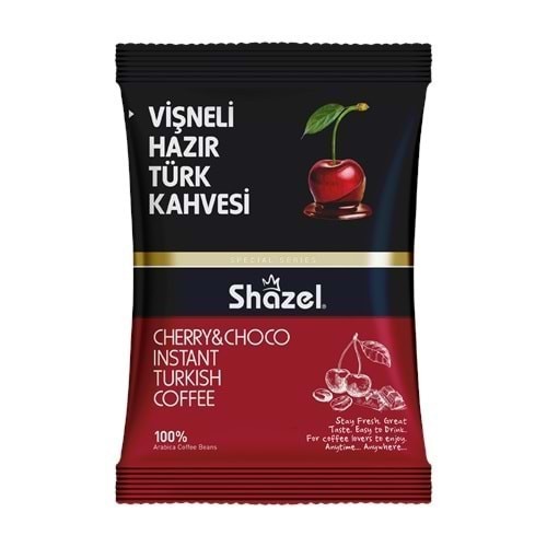 SHAZEL Vişneli Hazır Türk Kahvesi 100G x 6 Adet