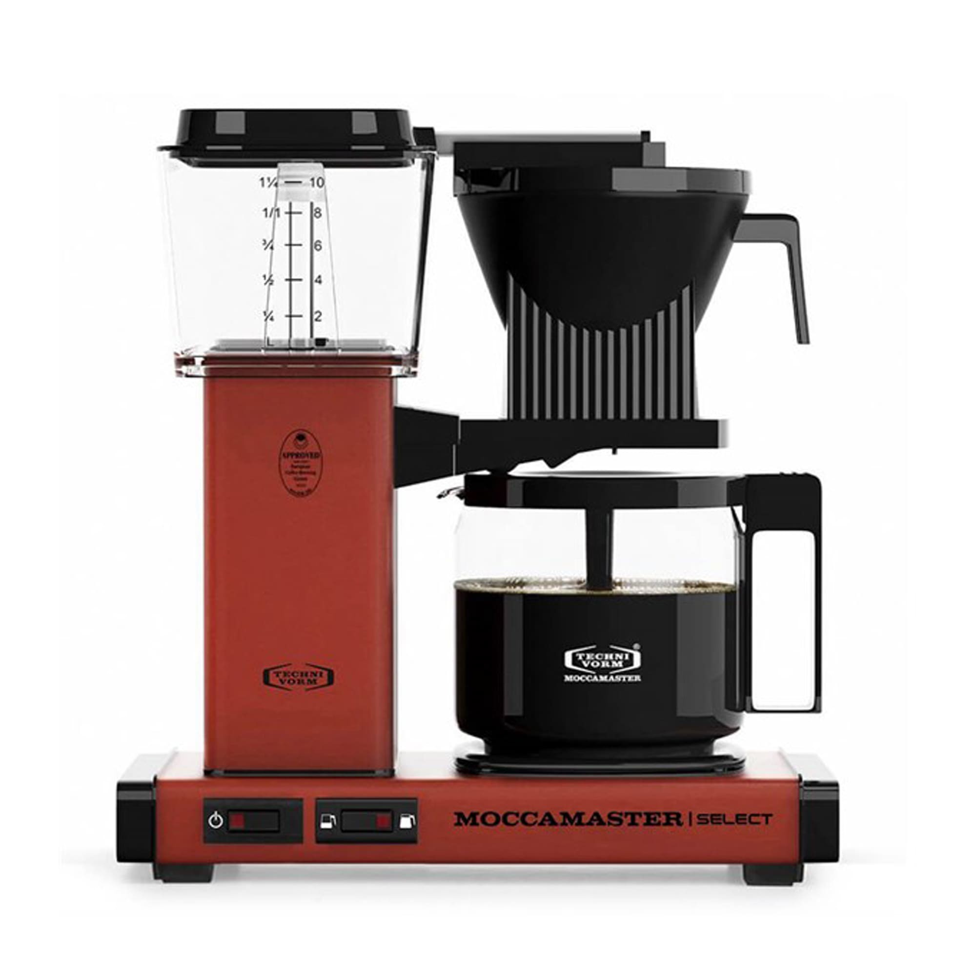 Moccamaster Select Filtre Kahve Makinesi Cam Potlu - Tuğla Kırmızısı
